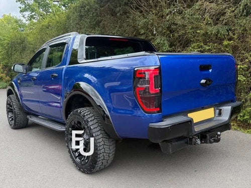 2X LED SMOKED REAR TAIL LIGHT LAMP FOR FORD RANGER T7 PX MK1 MK2 PAIR 12-21