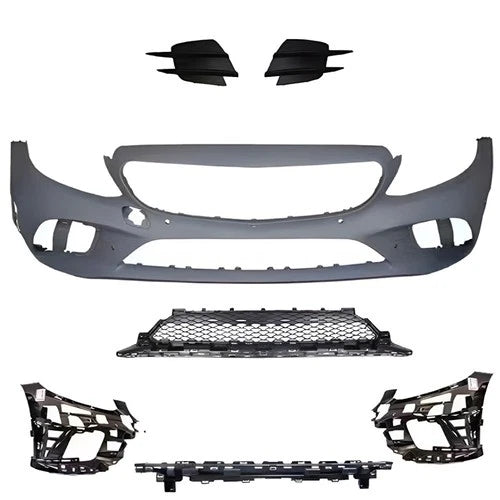 FOR MERCEDES C CLASS W205 C205 15-21 FRONT BUMPER KIT FACELIFT AMG LINE STYLE