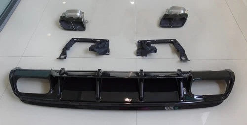 FOR MERCEDES A CLASS W176 A45 STYLE FULL REAR BUMPER DIFFUSER BODYKIT 2013-2018