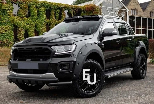 FOR FORD RANGER T7 T8 2015-22 MATTE BLACK BONNET HOOD SCOOP VENT WILDTRAK RAPTOR