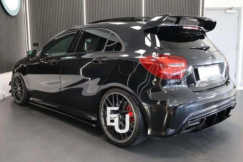 FOR MERCEDES A CLASS W176 A45 STYLE FULL REAR BUMPER DIFFUSER BODYKIT 2013-2018