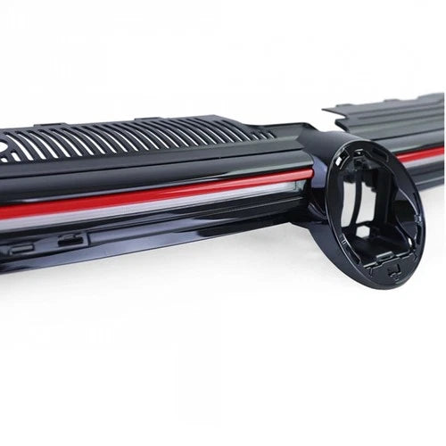 FRONT BUMPER GRILLE BODY KIT GTI LOOK GLOSS BLACK FOR VW GOLF MK8 2020+