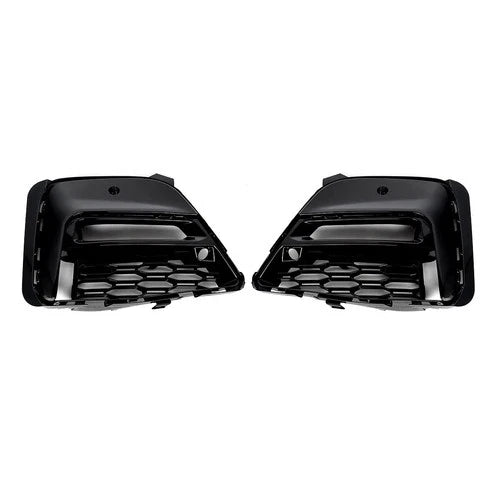 PAIR FOR BMW 3 SERIES G20 G21 M SPORT GLOSS BLACK FRONT FOG LIGHT GRILLE COVER