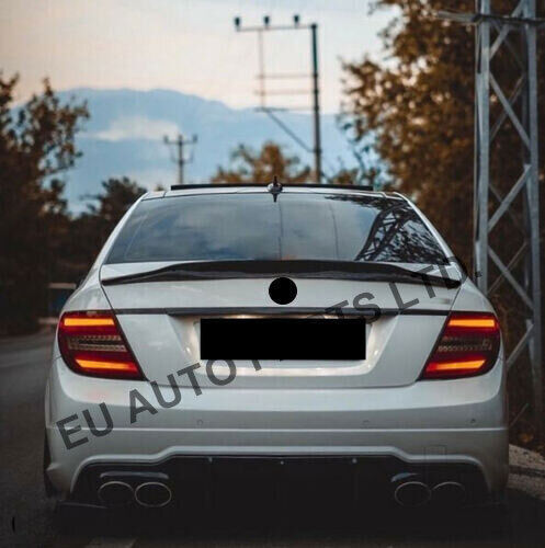 REAR TRUNK BOOT SPOILER DUCKTAIL PSM STYLE FOR MERCEDES C CLASS W204 CARBON