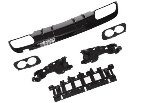 REAR DIFFUSER BUMPER AMG SEDAN FOR MERCEDES BENZ C CLASS W205 AMG C43 2015-2018