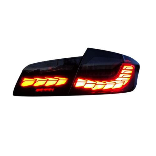 OLED SEQUENTIAL TAIL LIGHTS REAR LAMPS FOR 2009-2016 BMW 5 SERIES F10 F18 SMOKED