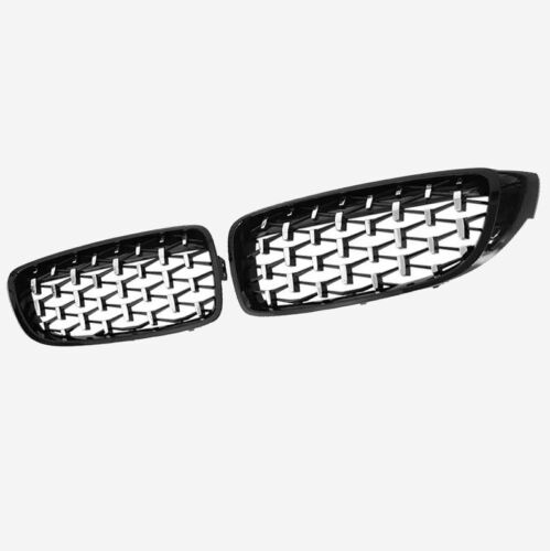 FRONT GRILLE GRILL DIAMOND STYLE CHROME FOR BMW 4 SERIES F32 F36 F33 F82 F83