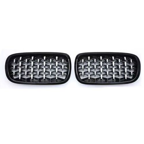 FOR BMW F15 F85 X5 F16 F86 X6 KIDNEY GRILL GRILLE GRILLS DIAMOND SILVER 2014-ON