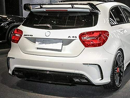 FOR MERCEDES A CLASS W176 A180 AMG SIDE VENT A45 REAR BUMPER FLICKS CANARD GLOSS
