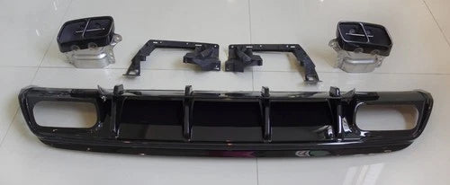 FOR MERCEDES A CLASS W176 A45 STYLE FULL REAR BUMPER DIFFUSER BODYKIT 2013-2018