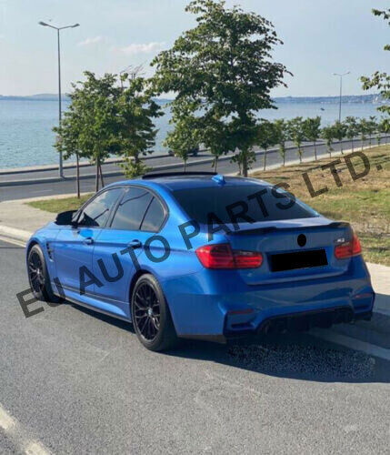 FOR BMW 3 SERIES F30 F80 M4 V STYLE REAR TRUNK LID BOOT SPOILER 2012-2018