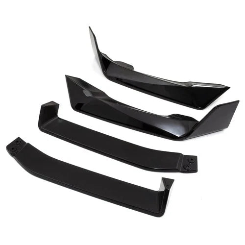 FOR BMW X6 G06 M SPORT FRONT BUMPER SPLITTER LIP SPOILER GLOSS BLACK 2019-2022