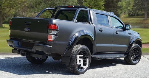 NEW BLACK REAR BUMPER WITH 4 SENSOR HOLES FOR FORD RANGER T6 T7 T8 2011-2022