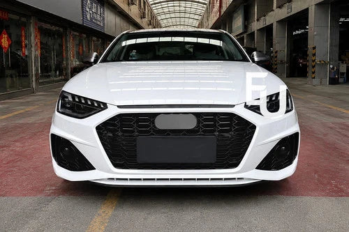 RS4 CONVERSION FRONT BUMPER BODY KIT W/PDC FOR AUDI A4 S4 B9.5 2020+ SEDAN AVANT