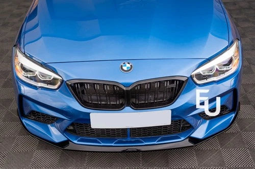 FOR BMW 1 SERIES F20 F21 UPGRADE M2 COMPETITION LOOK FRONT BUMPER LIP 2015-2019