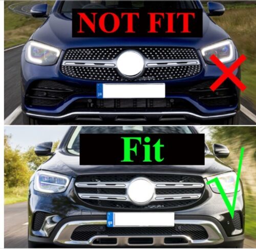 FOR MERCEDES X253 C253 GLC 2020+ PANAMERICANA GTR STYLE SPORT GRILLE GLOSS BLACK