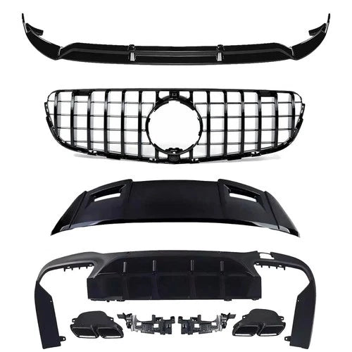FOR MERCEDES GLC X253 GLC63s BODYKIT BODY KIT FRONT SPLITTER REAR DIFFUSER 16-19