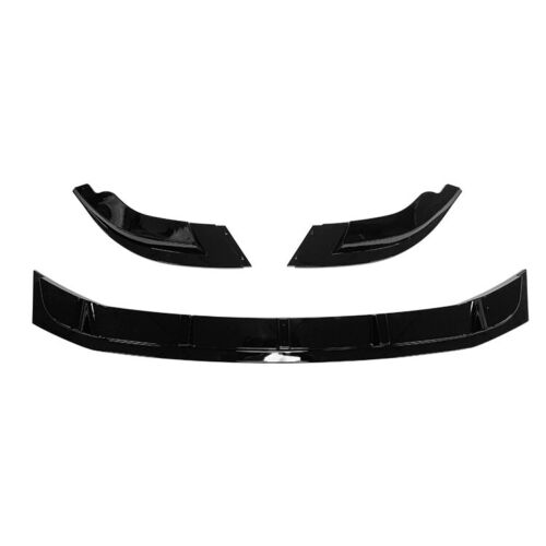 FOR VW TRANSPORTER T6 T6.1 GLOSS BLACK FRONT LIP SPLITTER SPOILER 2015-2018
