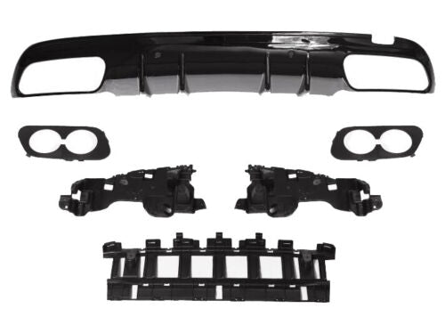 REAR DIFFUSER BUMPER AMG SEDAN FOR MERCEDES BENZ C CLASS W205 AMG C43 2015-2018