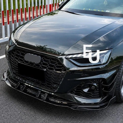 FOR AUDI A4 B9.5 2020+ SEDAN AVANT RS4 LOOK FRONT BUMPER BODYKIT FRONT SPLITTER