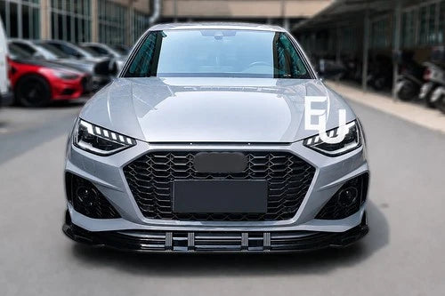 FOR AUDI A4 B9.5 2020+ SEDAN AVANT RS4 LOOK FRONT BUMPER BODYKIT FRONT SPLITTER