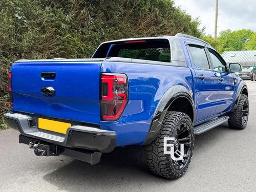 2X LED SMOKED REAR TAIL LIGHT LAMP FOR FORD RANGER T7 PX MK1 MK2 PAIR 12-21
