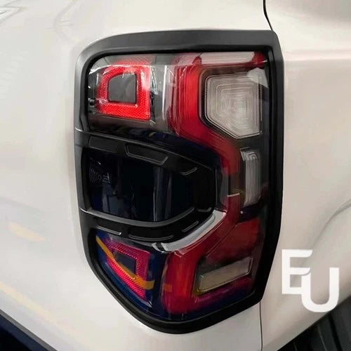 MATTE BLACK HEAD LIGHT TAIL LAMP COVER PROTECTION GUARD FOR FORD RANGER T9 2023+