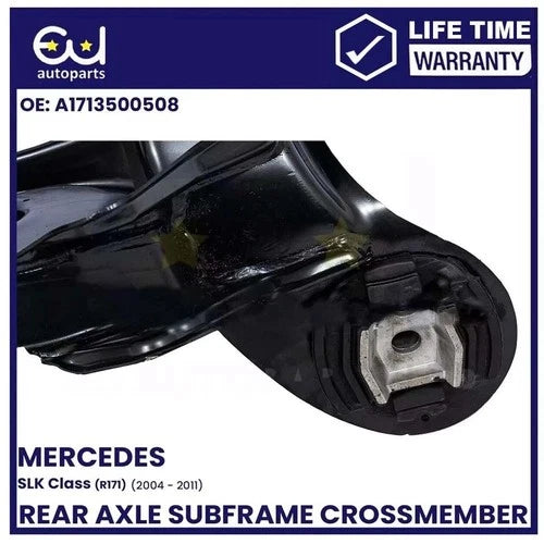 NEW REAR SUBFRAME CROSSMEMBER AXLE FOR MERCEDES SLK R171 2004-2011 INCL BUSHES