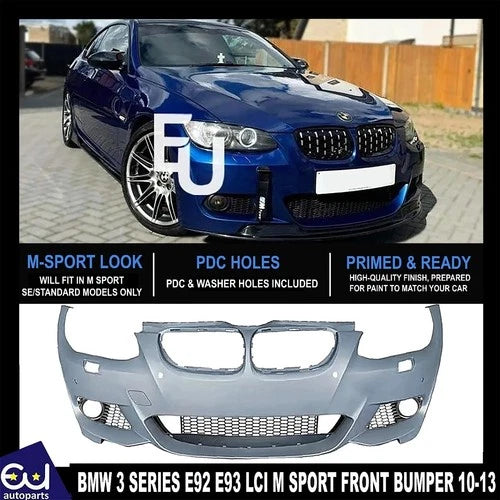 FOR BMW 3 SERIES E92 E93 LCI M SPORT M TECH STYLE LOOK FRONT BUMPER KIT 2010-13