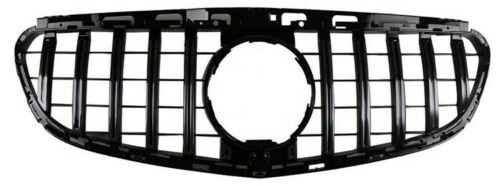 FOR MERCEDES E CLASS W212 13-2016 FRONT GRILLE GRILL BLACK PANAMERICANA GT STYLE