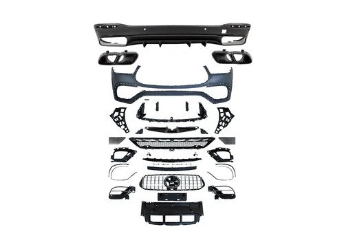 GLE63 CONVERSION FRONT BUMPER BODYKIT REAR DIFFUSER FOR MERCEDES GLE W167 19-23
