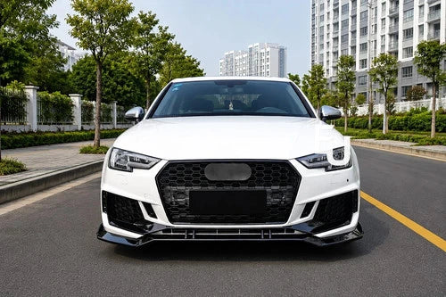 RS4 LOOK FRONT BUMPER BODYKIT FRONT SPLITTER FOR AUDI A4 B9 2017-20 SEDAN AVANT