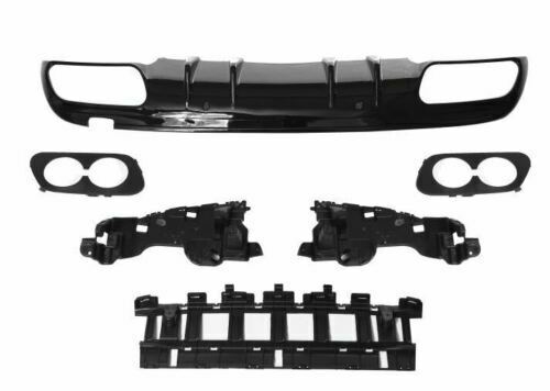 REAR DIFFUSER FOR MERCEDES C CLASS W205 SALOON ESTATE AMG C43 STYLE FACELIFT 19+
