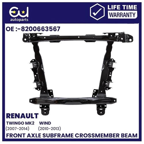 FRONT SUBFRAME CROSSMEMBER FOR RENAULT TWINGO MK2 CNO WIND E4M 07-14 544014669R