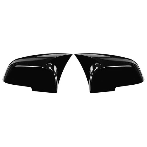 FOR BMW F20 F21 F30 F31 F32 F36 X1 E84 F87 WING MIRROR COVER CAP GLOSSY BLACK UK