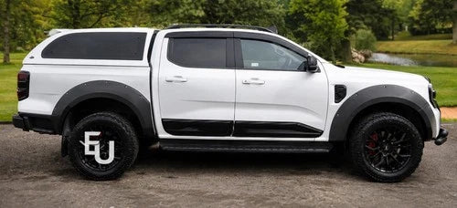 FOR FORD RANGER T9 2022+ XLT XL XLS MATTE BLACK WIDE WHEEL ARCHES FENDER FLARES
