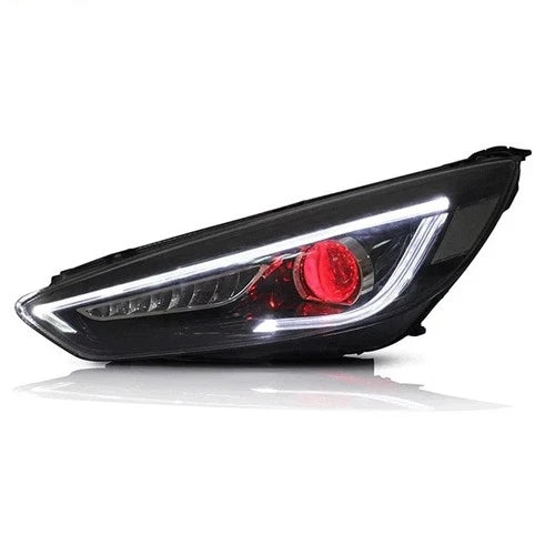 LED HEAD LIGHT LAMP LED BULB FOR FORD FOCUS 2014-2019 DEMON EYES WITH SEQUENTIAL