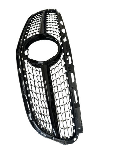 FOR MERCEDES E CLASS W212 S212 GLOSS BLACK DIAMOND GRILL GRILLE 2013-2016 AMG