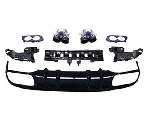 FOR MERCEDES C CLASS A205 C205 COUPE AMG C43 STYLE REAR DIFFUSER FACELIFT 2019+
