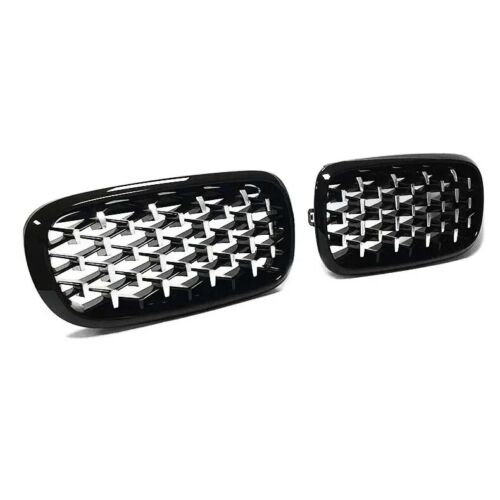 FOR BMW F15 F85 X5 F16 F86 X6 KIDNEY GRILL GRILLE GRILLS DIAMOND SILVER 2014-ON