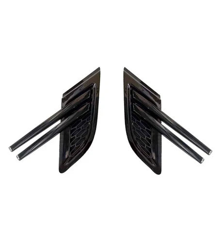 FOR RANGE ROVER SPORT L494 GLOSS BLACK SIDE WING AIR VENT INSERT TRIM KIT 14-17