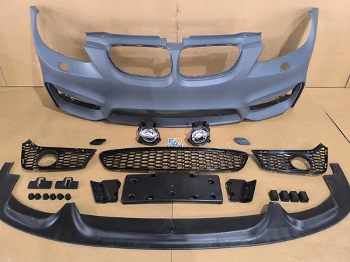 M4 STYLE FRONT BUMPER SPLITTER CONVERSION KIT FOR BMW 3 SERIES E92 E93 2006-2009