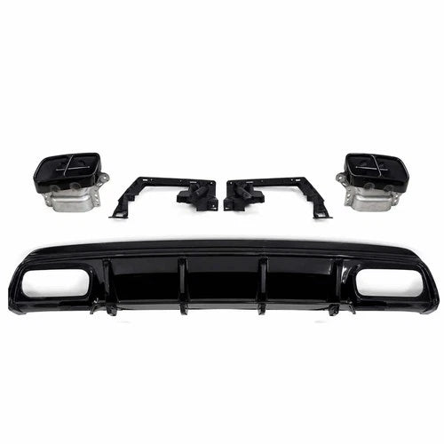FOR MERCEDES A CLASS W176 A45 STYLE FULL REAR BUMPER DIFFUSER BODYKIT 2013-2018
