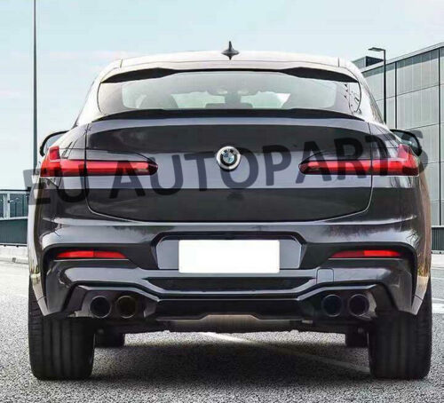 FOR BMW X4 G02 2018+ DIFFUSER INCLUDING EXHAUST PANEL & TAIL PIPES BLACK