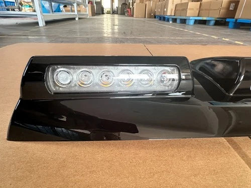 GLOSS BLACK LED FRONT ROOF MOUNTED BAR LIGHT POD FOR FORD RANGER T9 2022+