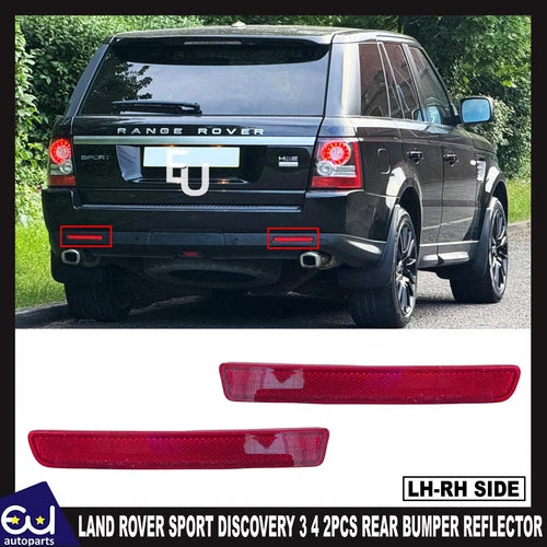 PAIR REAR BUMPER REFLECTOR FOR LAND ROVER DISCOVERY 3 4RANGE ROVER