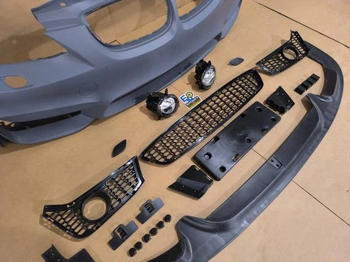 M4 STYLE FRONT BUMPER SPLITTER CONVERSION KIT FOR BMW 3 SERIES E92 E93 2006-2009