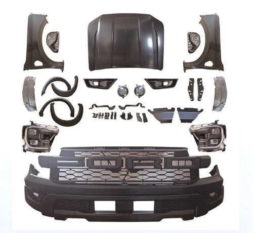 LCI 2023+ RAPTOR CONVERSION FRONT BUMPER BONNET BODYKIT FOR FORD RANGER 11-22