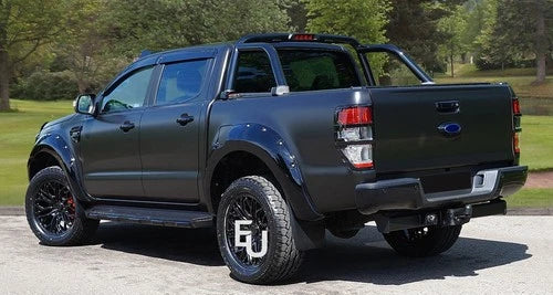 NEW BLACK REAR BUMPER WITH 4 SENSOR HOLES FOR FORD RANGER T6 T7 T8 2011-2022