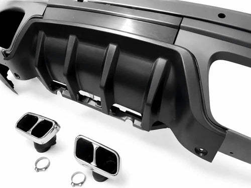 FOR RANGE ROVER SPORT L494 SVR STYLE REAR BUMPER WITH DIFFUSER & EXHAUST 2018-22